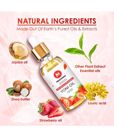 2 Pack Organic Strawberry Yoni Oil for Women - Natural Feminine Deodorant pH Balance & Moisturizer 100% Essential Oil - Odor Eliminator 1 fl oz Each - Buy Online on GoSupps.com