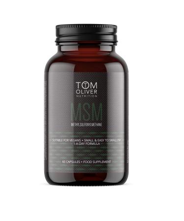 Tom Oliver Nutrition - MSM - Methylsulfonylmethane (60 Capsules) 1 a Day Formula