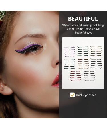 Healvian 40 Pairs Eyeliner Adhesive Stickers Stiker Stich Stickers Double Eyelid Tapes Decal Stickers Plastic - Buy Online on GoSupps.com