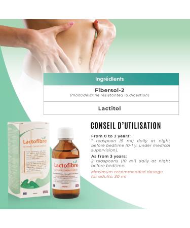 Lactofibre Gentle and Effective Constipation Relief - Osmotic Laxative with Prebiotic Effect Based on Fiber and Lactitol for Adults Pregnant and Nursing Women - Plum Taste (1) - Buy Online on GoSupps.com