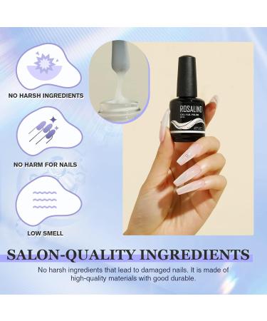 ROSALING Gelin 15ml - Milky White Builder Strengthening Gel for Nail Extensions UV/LED Nail Polish & Art - Strong Durable Nail Repair - Buy Online on GoSupps.com
