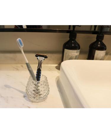 Pine Cone Glass Razor Holder for Safety Razors, Toothbrush, Toothpicks & Floss Picks - Buy Online on GoSupps.com