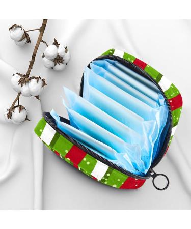 Muooum Geometric Christmas Menstrual Pouch - Zipper Bag for Tampons & Bandages - Stylish & Practical for Women & Girls - Buy Online on GoSupps.com