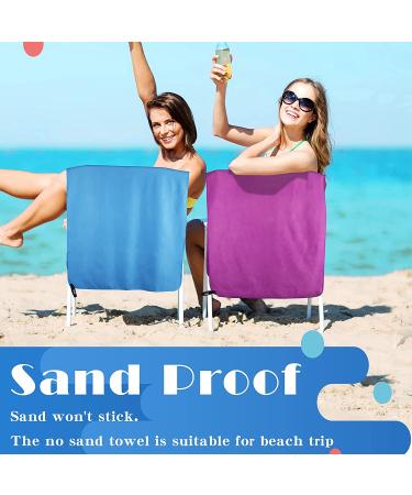 Bogi Microfiber Travel Sports Towel - Quick Dry & Soft Lightweight Towel for Camping, Gym, Beach | Absorbent & Compact Microfiber Towel - Purple M 40''x20 - Buy Online on GoSupps.com