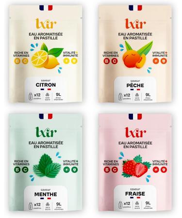 LXIR LXIR DRINK Sugar-Free Flavored Water Tablets Multivitamin Drink Vitamins C and B Daily Hydration