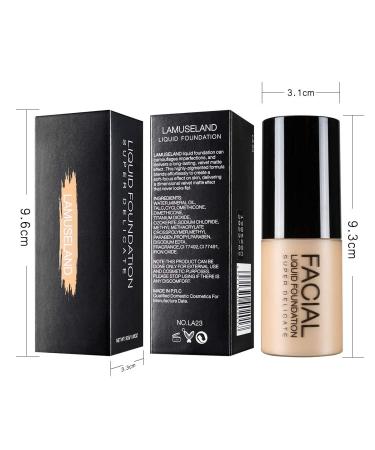LAMUSELAND 4 Colors Face Velvet Foundation Liquid Makeup Beauty Cosmetic 35g - 02 MEDIUM - Buy Online on GoSupps.com