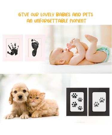 ENNIYU Baby Handprint and Footprint Kit - 2 Ink Pads with 4 Imprint Cards - Safe Clean-Touch Pad for Baby Feet and Hands - Buy Online on GoSupps.com