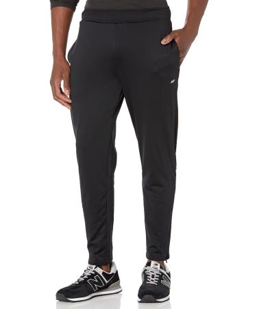 Amazon Essentials Men's Stretch Woven Training Pant Large Black