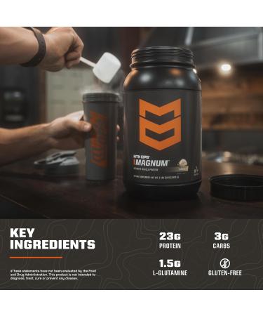 MTN OPS Magnum Vanilla Protein Powder 23g of Whey Isolate Protein & Milk Protein with BCAAs Zero Sugar & Gluten Free 30-Servings Vanilla Milkshake - Buy Online on GoSupps.com