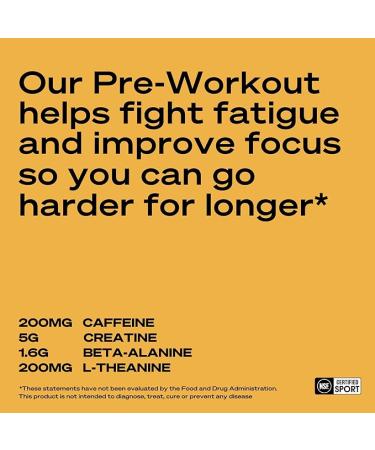 LADDER Sport Pre Workout Powder - 200mg Caffeine  Beta-Alanine  Creatine  Theanine - Clean Energy  NSF Certified - Tropical Fruit Flavor - 20oz Bag - Buy Online on GoSupps.com