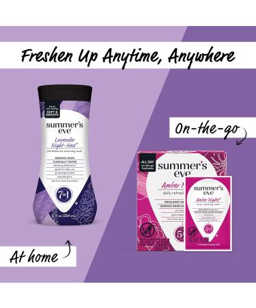 Summer's Eve Lavender Night-Time Cleansing Wash for Sensitive Skin - 12 fl oz - Buy Online on GoSupps.com