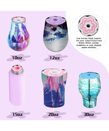 30 Pcs Cup Turner Foam Set | 5 Sizes Inserts for Tumblers & Water Bottles | Spinner Sponge Accessories | 1.57/2.44/2.83/3.18/3.74 Inch Diameter | 6 Colors - Buy Online on GoSupps.com