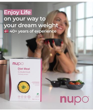NUPO Diet Meal Couscous - Premium Complete Meal Replacement for Weight Management - 10 Servings - Vegan, Gluten-Free, GMO-Free - Buy Online on GoSupps.com