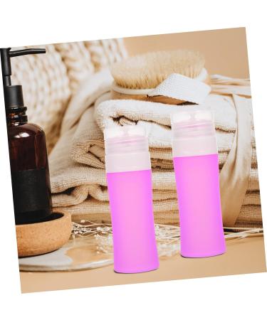 Mikinona Travel Storage Bottle Cylindrical Bottling Shampoo Bottle Refillable Bottle Shampoo Containers Silicone Liquid Bottle Empty Storage Silica Gel Cosmetic Set Bottle Purple Travel 11.4X3.6CM Purple - Buy Online on GoSupps.com