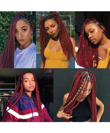 Fanyu Ombre Braiding Hair - 24 Inch Pre-Stretched Synthetic Extensions - 3 Pack (High Temperature DB-B8) for Stunning Hairstyles - Buy Online on GoSupps.com