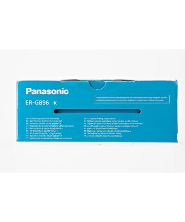 Panasonic Beard/Hair Trimmer with Comb-Shaped Blade Design - with 58 Cutting Lengths - Precise Beard Care and Haircuts - Black - ER-GB96-K503 Single - Buy Online on GoSupps.com