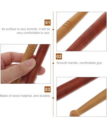 Magiclulu 2-Piece Wooden Massage Stick Set | 5-in-1 Reflex Zone & Skin Care Tools for Face & Back - Buy Online on GoSupps.com