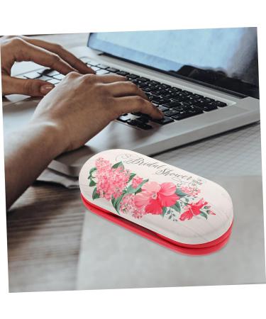 Buy BUIFULSIC Double-Latin Contact Lens Case & Solution - Hard Shell Travel Accessory | Red 16.5x7x5.5cm - Sensitive Contact Holder - Buy Online on GoSupps.com