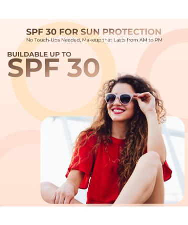 WARM Neutral Mineral Makeup Foundation - Matte Loose Powder for Full Coverage, Long Lasting Wear, All Skin Types - SPF 30  - 30g Jar - 1000 Count - Buy Online on GoSupps.com