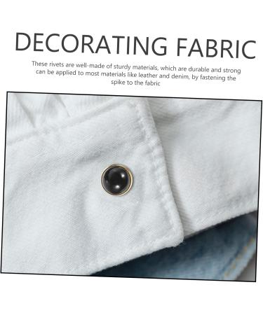 NUOBESTY 100 pcs Accessories Kit DIY Stud Rivets for Crafts Shoe Rivet Studs Bag Turquoise Craft Clothing 0.9X0.7cmx2pcs Blackx2pcs - Buy Online on GoSupps.com