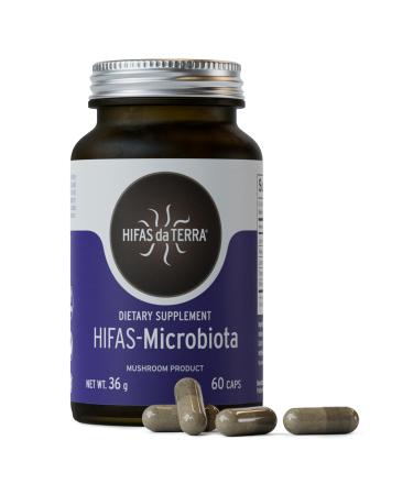 Hifas da Terra HIFAS-MICROBIOTA - Organic Mushroom Complex Supplement with Lion's Mane Reishi and Shiitake Nootropic & Adaptogenic Mushroom Capsules for Adults Gut Immune & Brain Health - 60 Caps