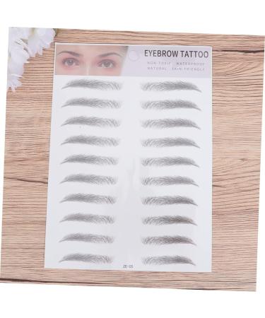 DRESSOOS 2pcs 3d Eyebrow Stickers Realistic Eyebrow Tattoos Ladies Suits Eyebrow Tool The Lazy Water Proof 6d - Buy Online on GoSupps.com