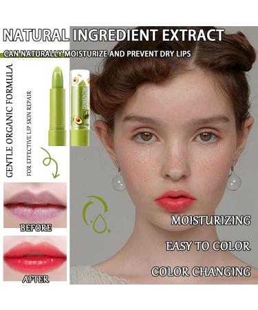 4 Pcs Avocado Color Changing Lipstick Set - PH Mood Magic Waterproof Moisturizer & Long Lasting Tinted Balm for Women - Perfect Makeup Gift - Buy Online on GoSupps.com