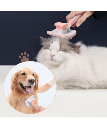 Vinabo Self-Cleaning Pet Brush | Dog & Cat Undercoat Removal | Perfect for Long & Short-Haired Pets - Cinnamon - Buy Online on GoSupps.com
