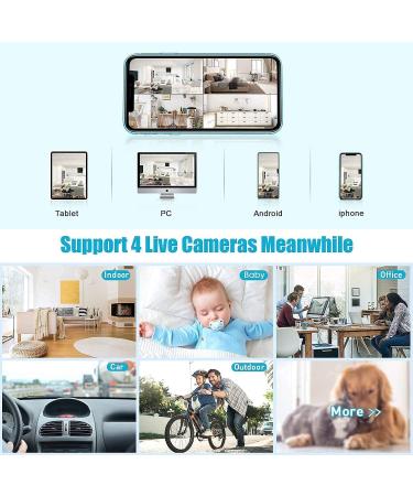 Cilee Mini Camera: Wireless HD1080P Hidden WiFi Home Security Cam with App, Motion Detection & Night Vision - Indoor Outdoor Video Recorder - Buy Online on GoSupps.com