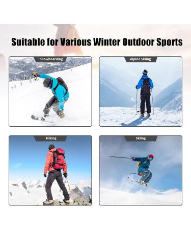 AOLI RAY Men's Ski & Snowboard Pants - Waterproof Windproof Bibs with Removable Straps - Dark Blue Outdoor Gear - Buy Online on GoSupps.com