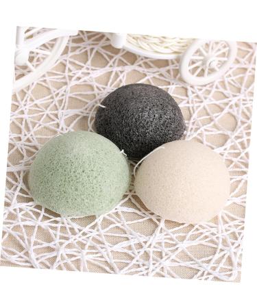Healeved Konjac Face Cleansing Sponge | Natural Korean Facial Sponge for Deep Cleaning - Black - Buy Online on GoSupps.com