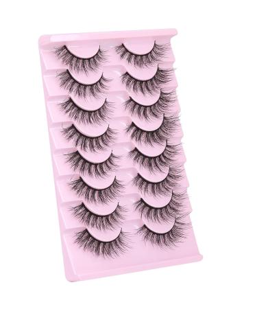 Mink Lashes - Natural Look, Fluffy Fake Eyelashes | Full Volume, Curly Soft 3D Faux Mink Extensions | Pack of Wispy & Fluffy Strip Lashes - Buy Online on GoSupps.com