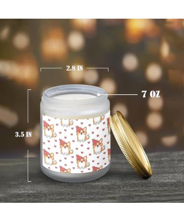 Buy Lavender Candles - Aromatherapy Scented Jar Candles Gift Set for Women | Long Lasting 7 oz Birthday Gifts - Welsh Corgi in Love - Buy Online on GoSupps.com