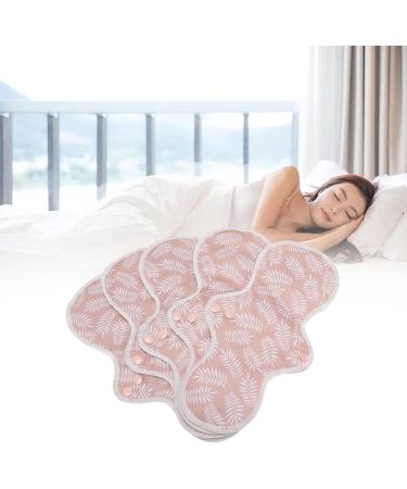 5pcs Washable Bamboo Fiber Menstrual Pads | Reusable & Absorbent | Skin-Friendly | Pink Color - Buy Online on GoSupps.com