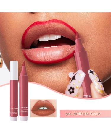 Lip smudge marker tint color matte with precision tips - lipstick pen with a natural finish - lightweight for all-day wear - lip liner without - Buy Online on GoSupps.com