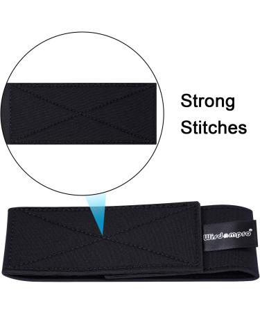 Buy WisdomPro Elastic Belt Band - 1 Pair 5cm x 33cm Adjustable Velcro Straps for Fishing Cycling & More | International Shipping - Buy Online on GoSupps.com