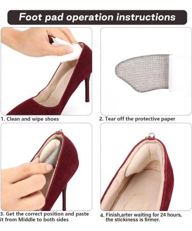 Sibba Heel Pads Protectors Feet Inserts - Non Slip Cushion Shoes Grips for Ankle Support (3 Pairs) - Buy Online on GoSupps.com