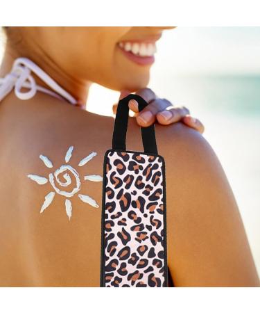 Applicateur de Lotion Autobronzante Dos en Flocage Doux Bande Applicatrice de Bronzage Corps Motif L opard Facile Utiliser pour Autobronzant et Cr me Solaire Soin Peau Dos - Buy Online on GoSupps.com