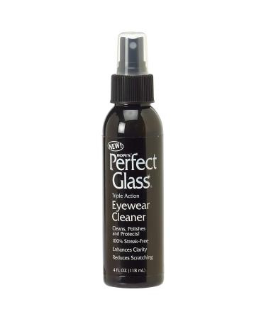 HOPE'S Perfect Glass Eyewear Cleaner - Eye Glass Cleaner for Glasses and Sunglasses - Anti Scratch and Anti Glare Lens Cleaner Spray, 4 Fl Oz, Pack of 1 4 Fl Oz (Pack of 1) Clear - Buy Online on GoSupps.com