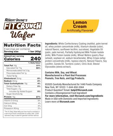 FITCRUNCH Wafer Protein Bars 16g of Protein & 1-3g of Sugar (9 Bars Variety Pack) - Buy Online on GoSupps.com