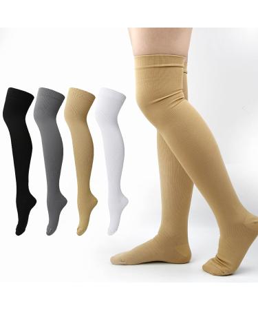 MDRCG Compression Stockings - 3 Pairs for Men & Women - Support Socks for Sports Flight & Maternity - XL B Size - Buy Online on GoSupps.com