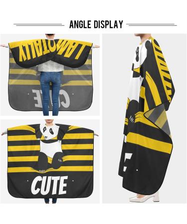 Waterproof Barber Cape - Cute Funny Panda & Cheetah Haircut Bib for Men | Unisex Hair Cutting Cape | Best Quality & Stylish Hair Salon Accessories - Buy Online on GoSupps.com