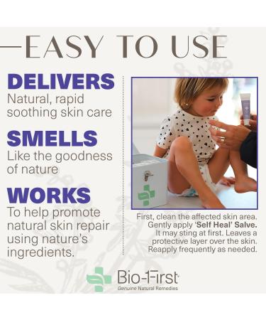 Self Heal Salve - Natural First Aid for Wounds Burns Cuts & Bug Bites | Aloe Vera | Non-Toxic Vegan Gluten-Free | 30 ml - Buy Online on GoSupps.com