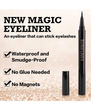 Faux Mink Lashes with Waterproof Self-Adhesive Eyeliner - Replacement for Magnetic Eyeliner and Lashes - 1 Count - Buy Online on GoSupps.com
