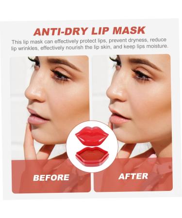 FRCOLOR 20 Pieces Lip Masks for Lip Care Moisturizing Lip Films for Women for Lip Lines Revitalizing Dry Lips Red - Buy Online on GoSupps.com
