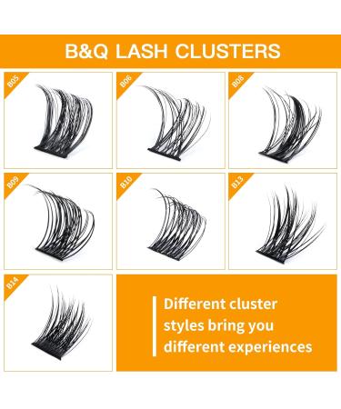 Buy 72 PCs DIY Individual Eyelashes for Beginners | Reusable Wispy & Fluffy Eyelash Extensions - D-12mm B20 - Buy Online on GoSupps.com