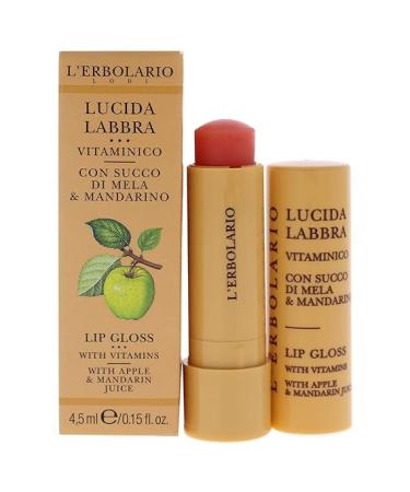 LErbolario Lip Gloss - Apple and Mandarin Juice For Unisex 0.15 oz Lip Balm