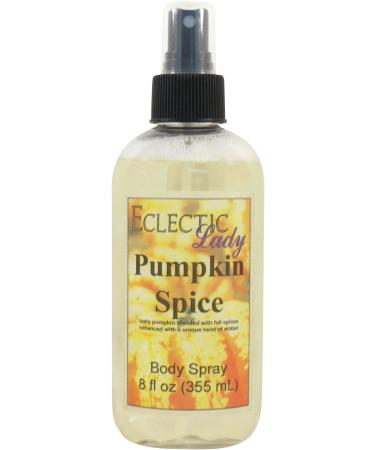 Pumpkin Spice Body Spray 8 ounces Body Mist for Women with Clean Light & Gentle Fragrance Long Lasting Perfume with Comforting Scent for Men & Women Cologne with Soft Subtle Aroma For Daily Use
