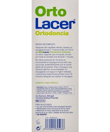 Buy Orto Lacer Colut Dent Lima Fresca 500ml - International Shipping Available | Best Oral Care Solution - Buy Online on GoSupps.com