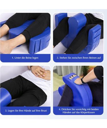 Tuuthwt U-Shaped Cushion - Patient Turn Device for Bedbound Care | Anti-Decubitus Flannel & PU Leather Support for Paralyzed Seniors - Buy Online on GoSupps.com